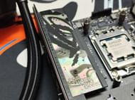 The VRM heatsinks on the X870-I are smaller than its larger ATX counterparts (Image via Sportskeeda)